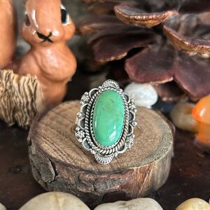925 Sterling stunning turquoise ring